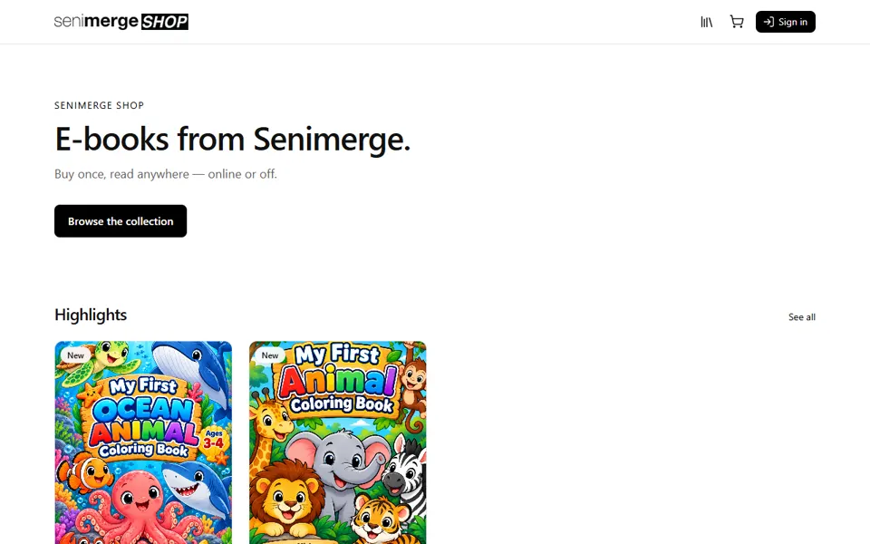 Senimerge Shop
