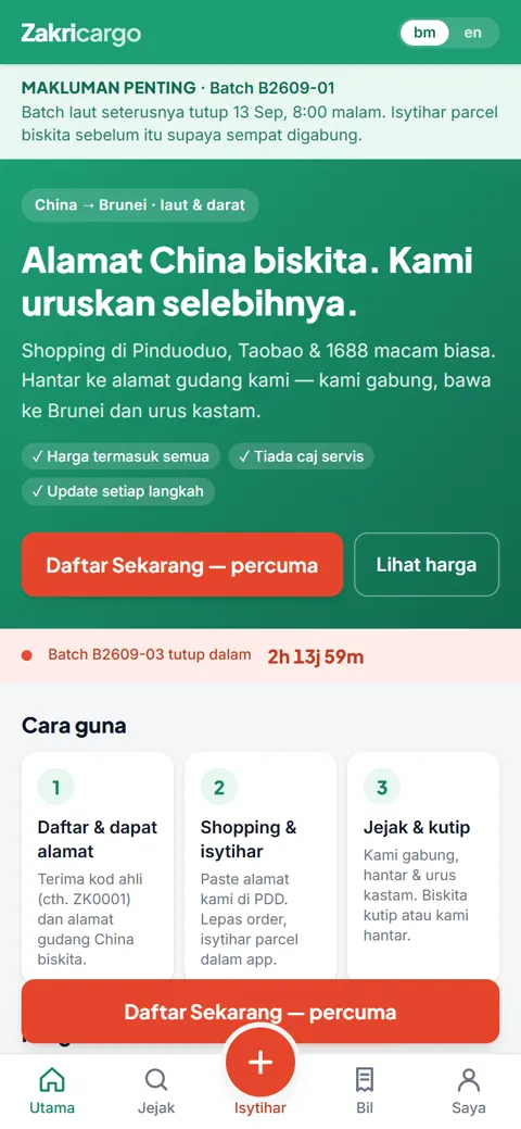 Zakri Cargo: Home